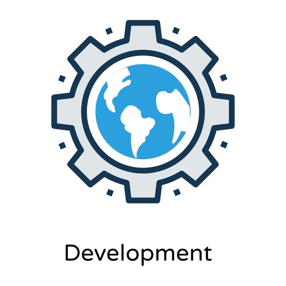 Trendy Global Setting vector
