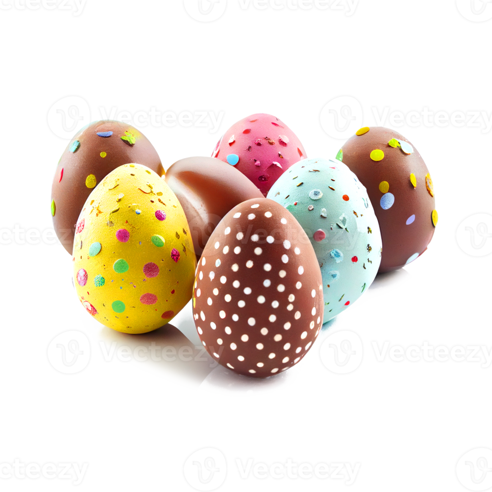 easter eggs isolated png