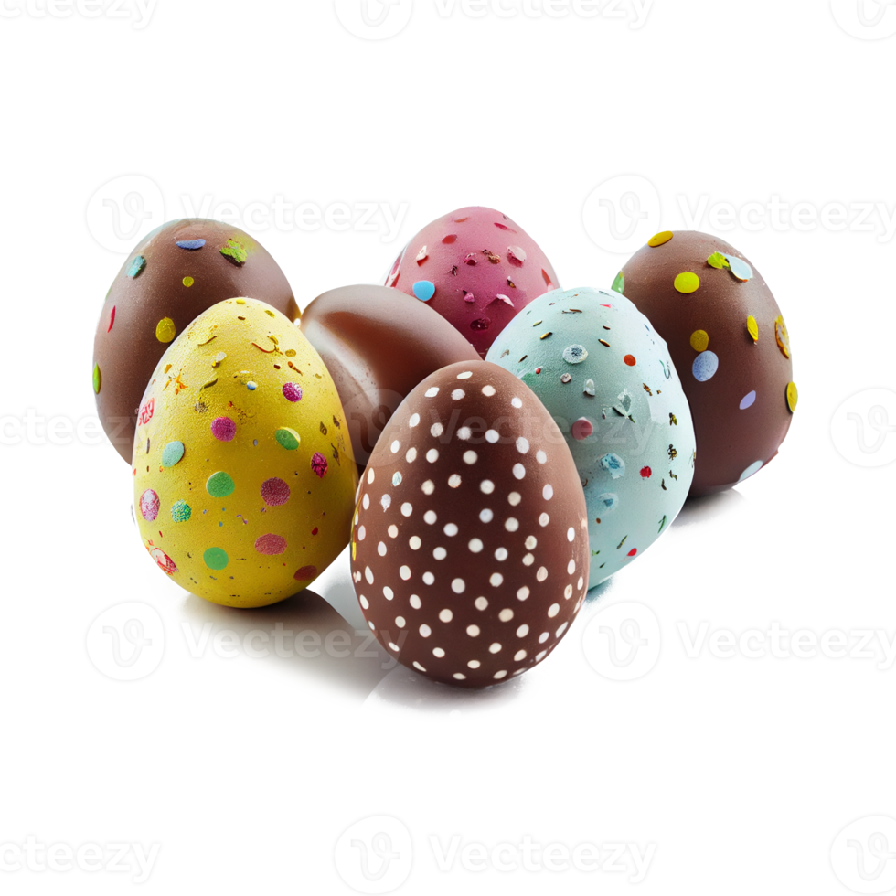 easter eggs colorful png