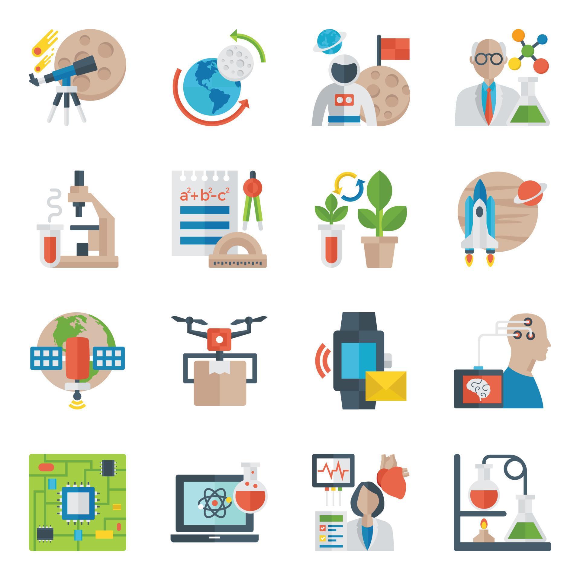 Science And Technology Icons Pack 16761931 Vector Art at Vecteezy