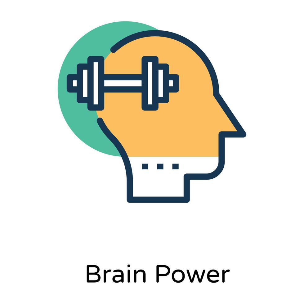 Trendy Mental Fitness vector