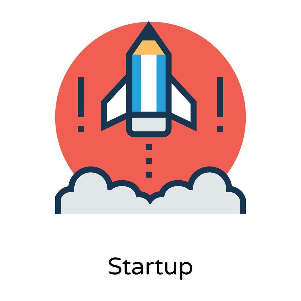 Trendy Startup Concepts vector