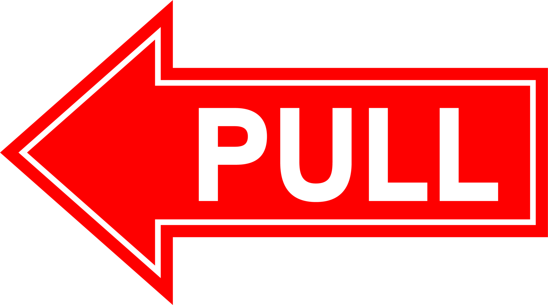 Pull the door signs. How to open the doors instruction symbol. 16762187 PNG