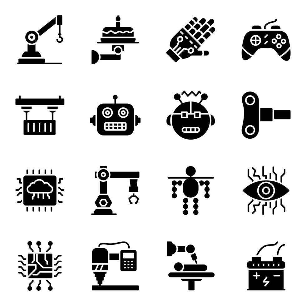 Pack of AI Robotics Vector Icons