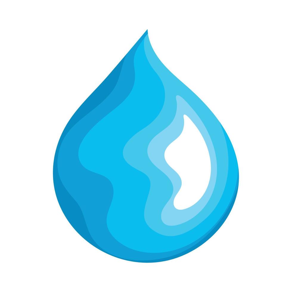h2o drop blue vector
