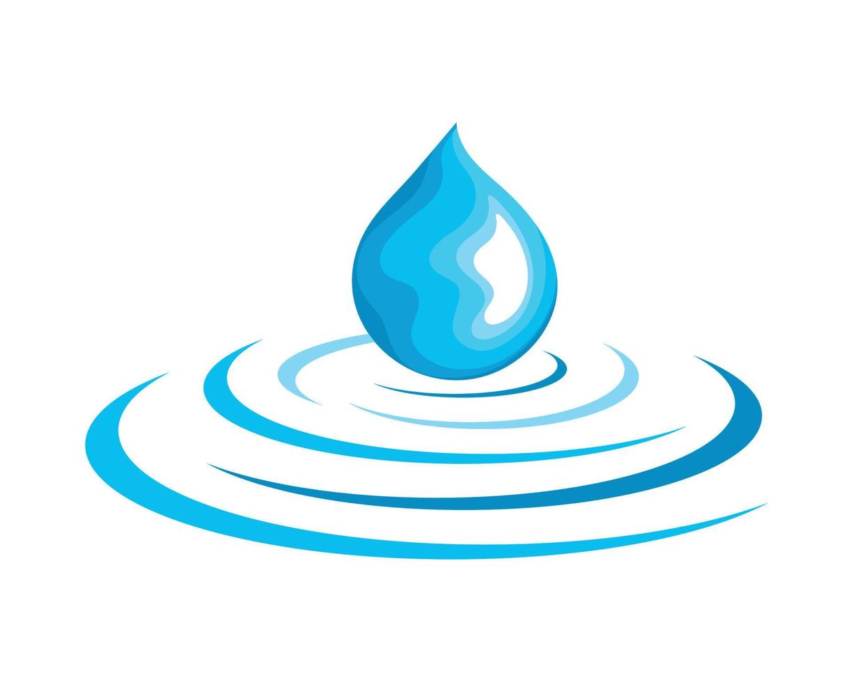 h2o drop and waves vector