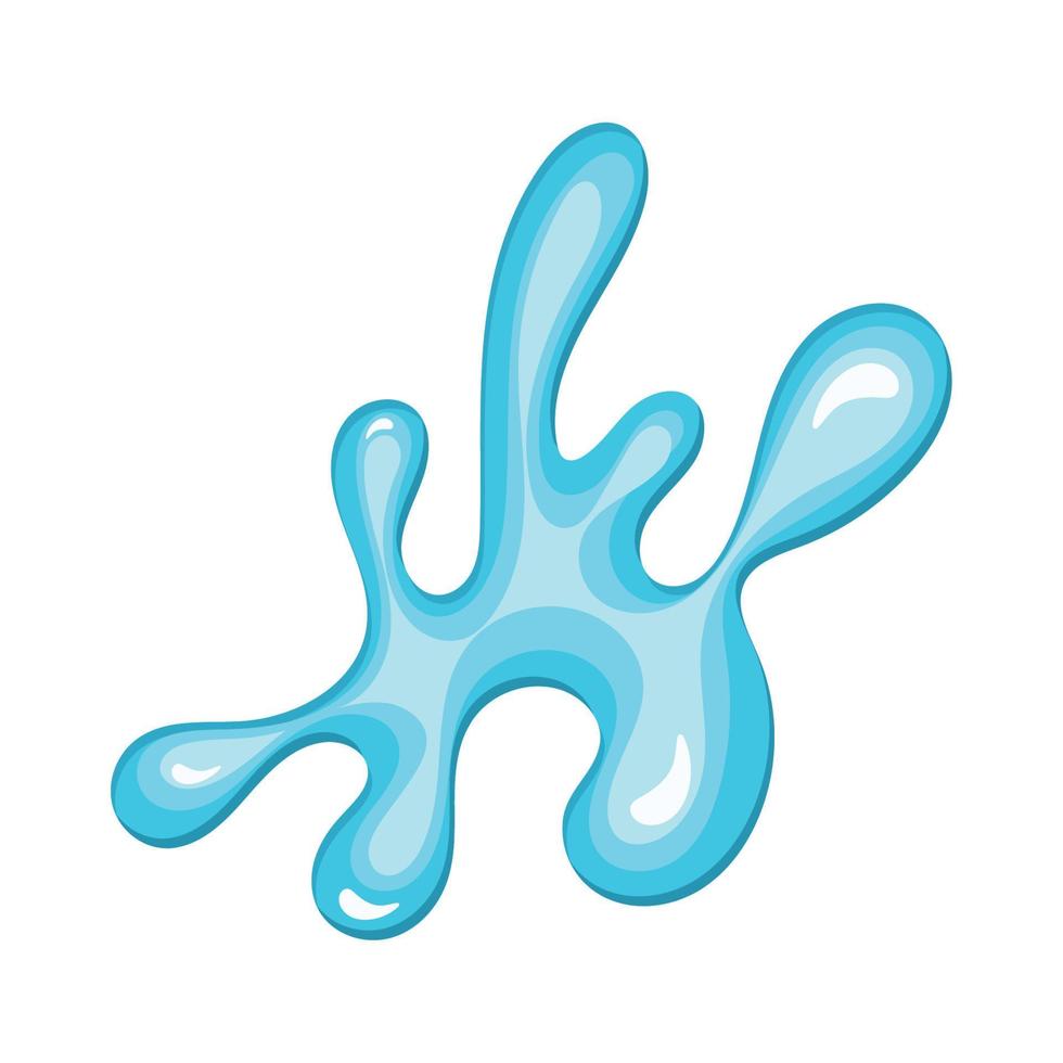 aqua splashes element vector