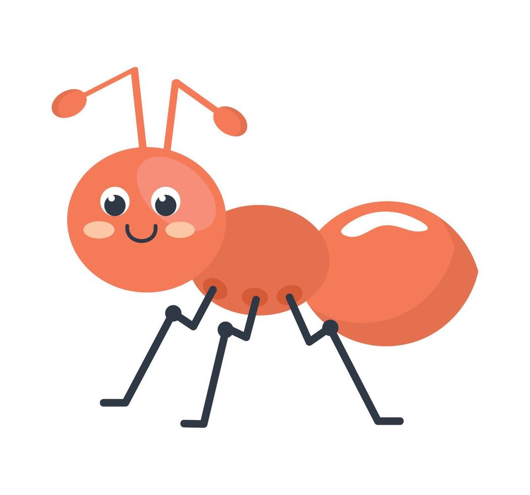 orange ant insect animal vector