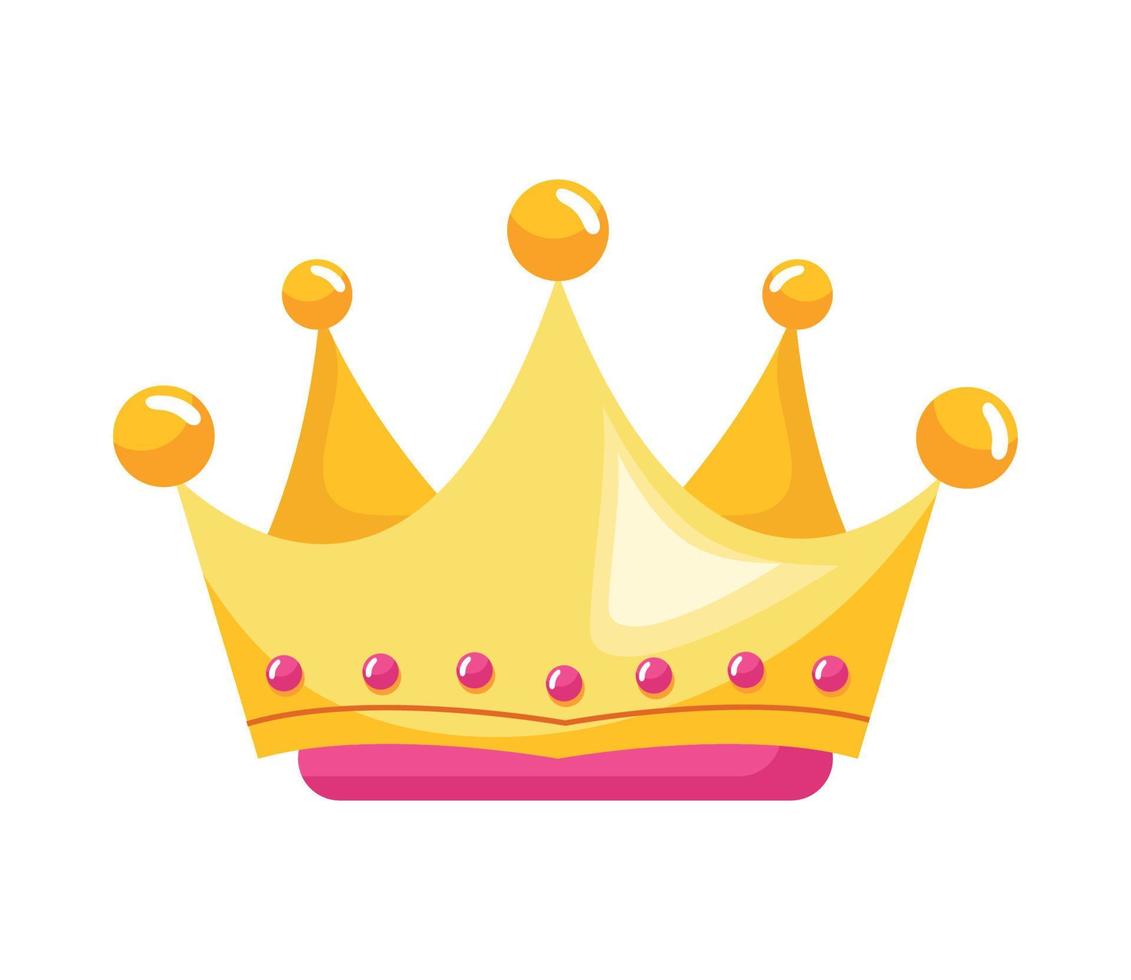 reina de la corona de oro vector