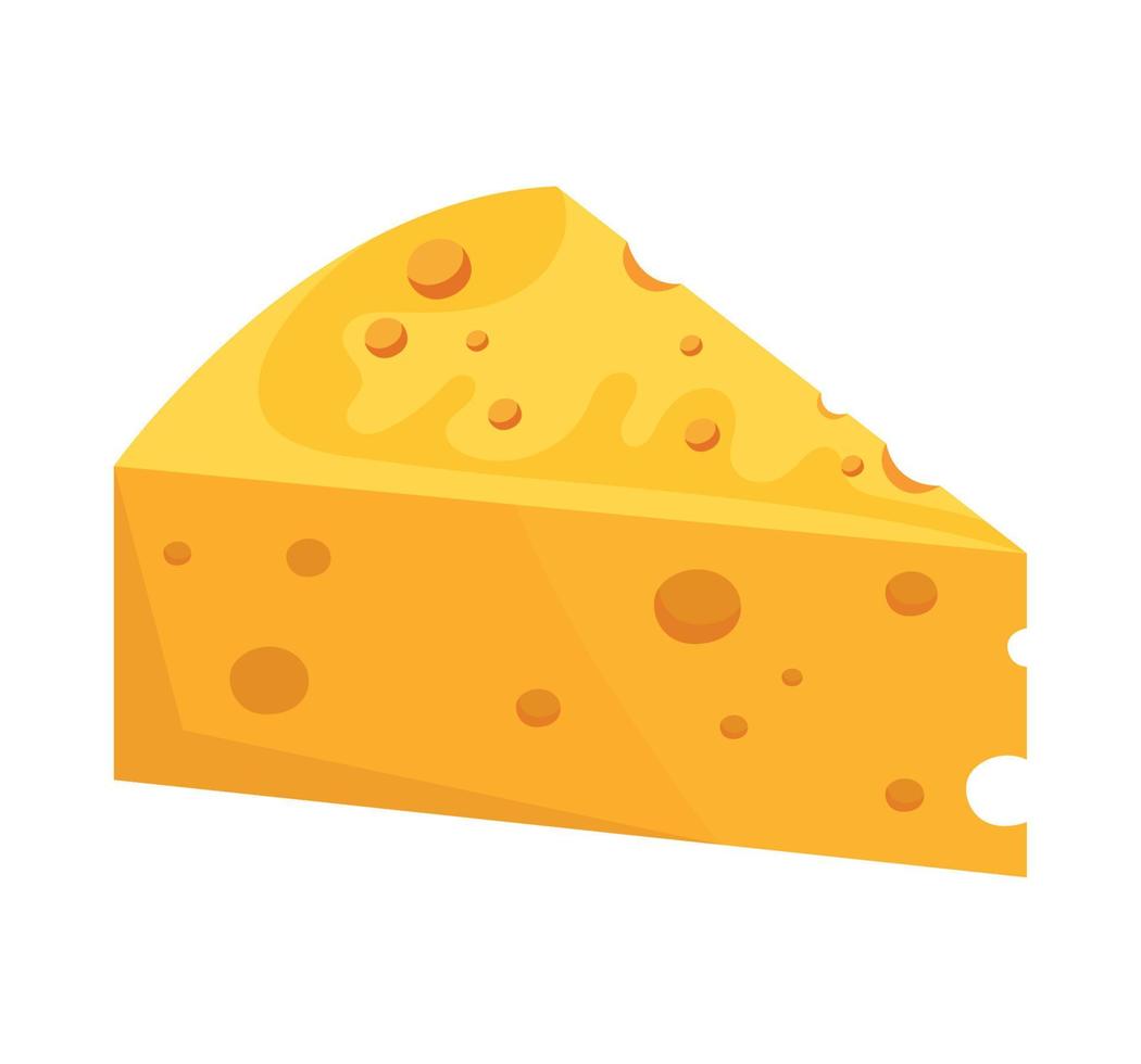 cheese portion dairy product vector