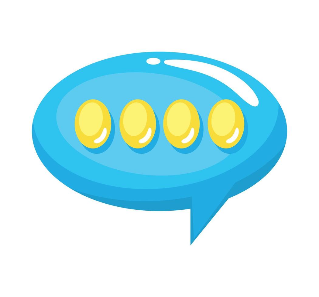 speech bubble message vector