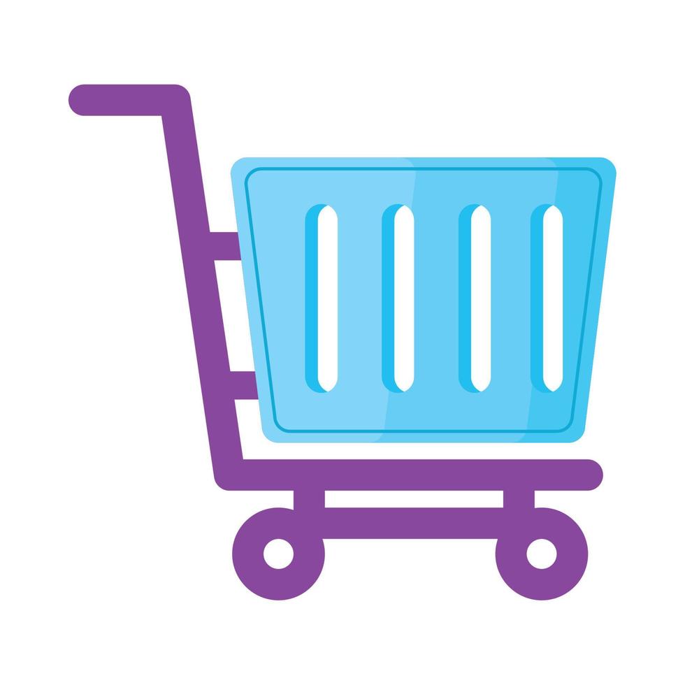 shopping cart market vector