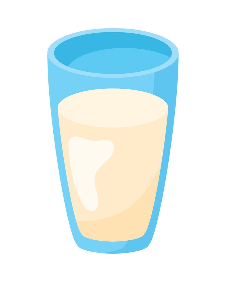 milk glass dairy product vector