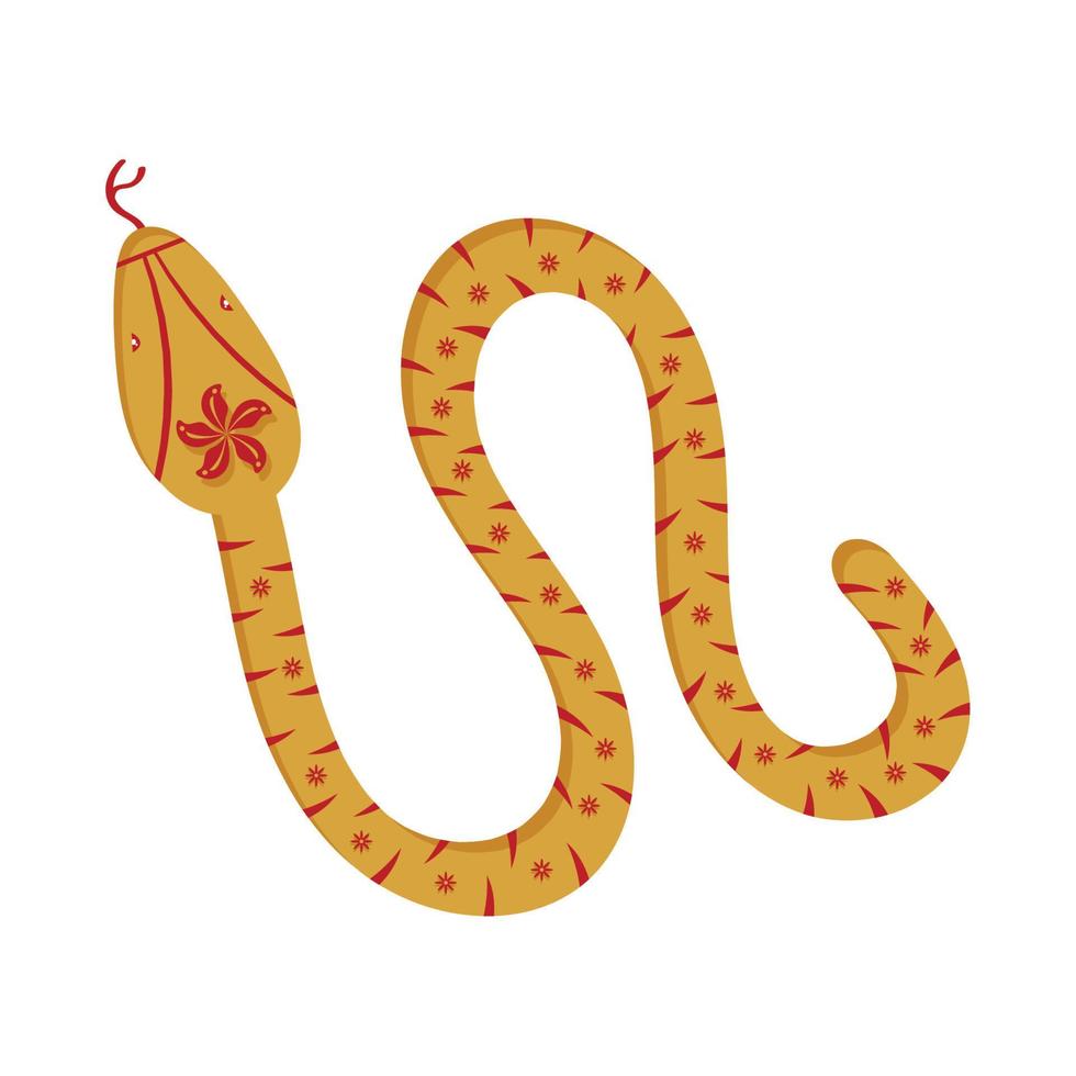 snake chinese zodiacal animal vector