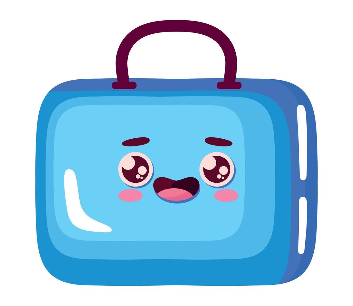 portfolio school supply kawaii vector