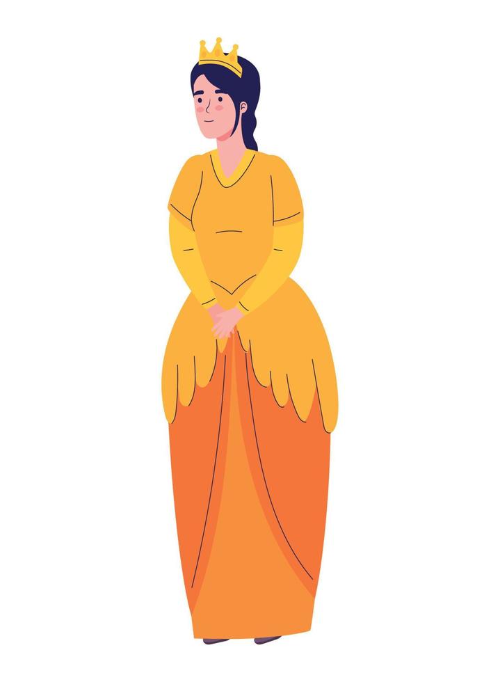 beauty princess fairytale vector
