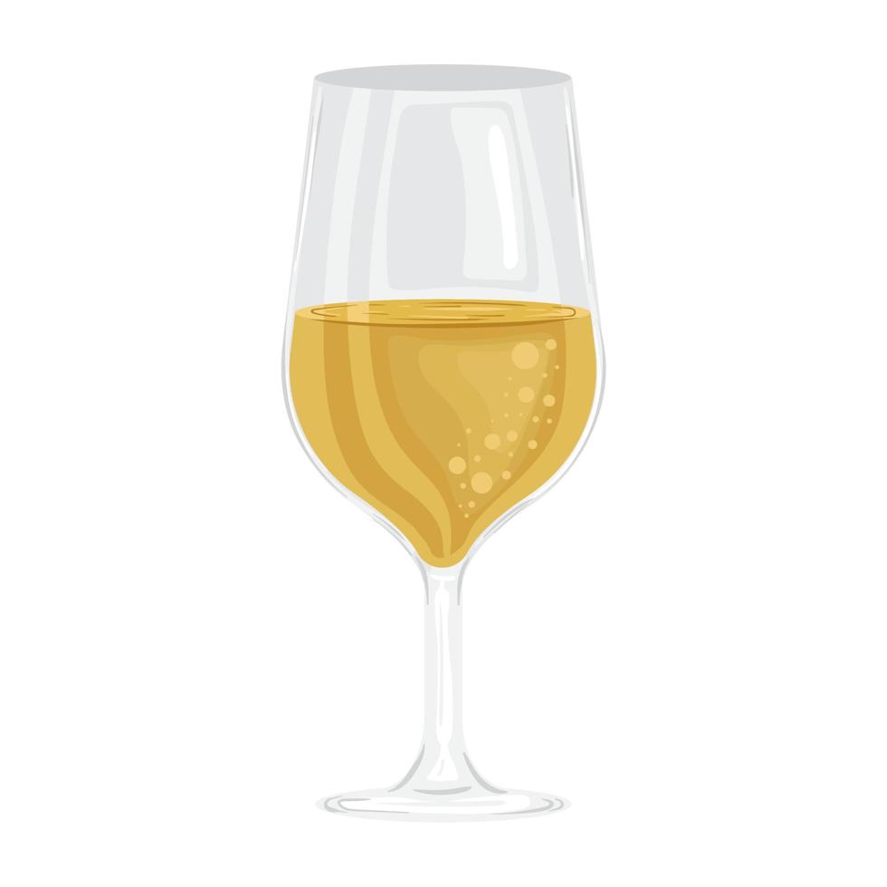 golden wine cup drink vector