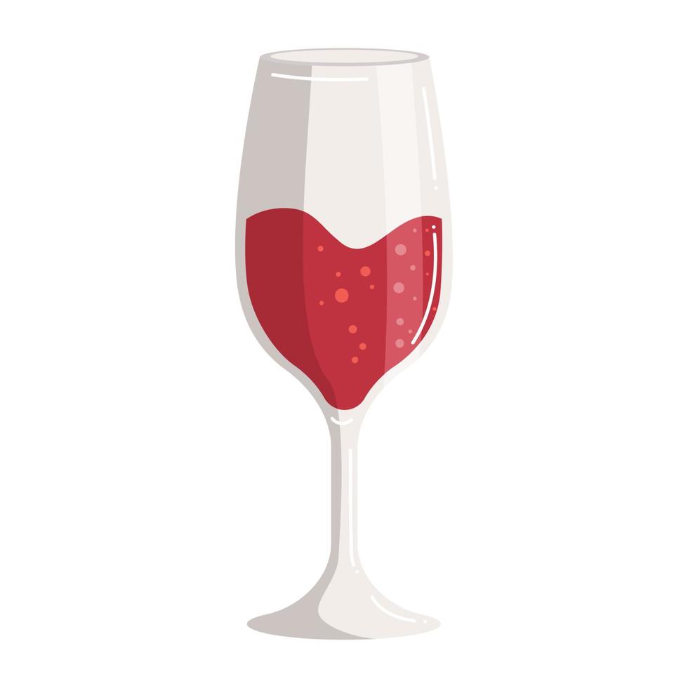 fresh wine cup drink vector