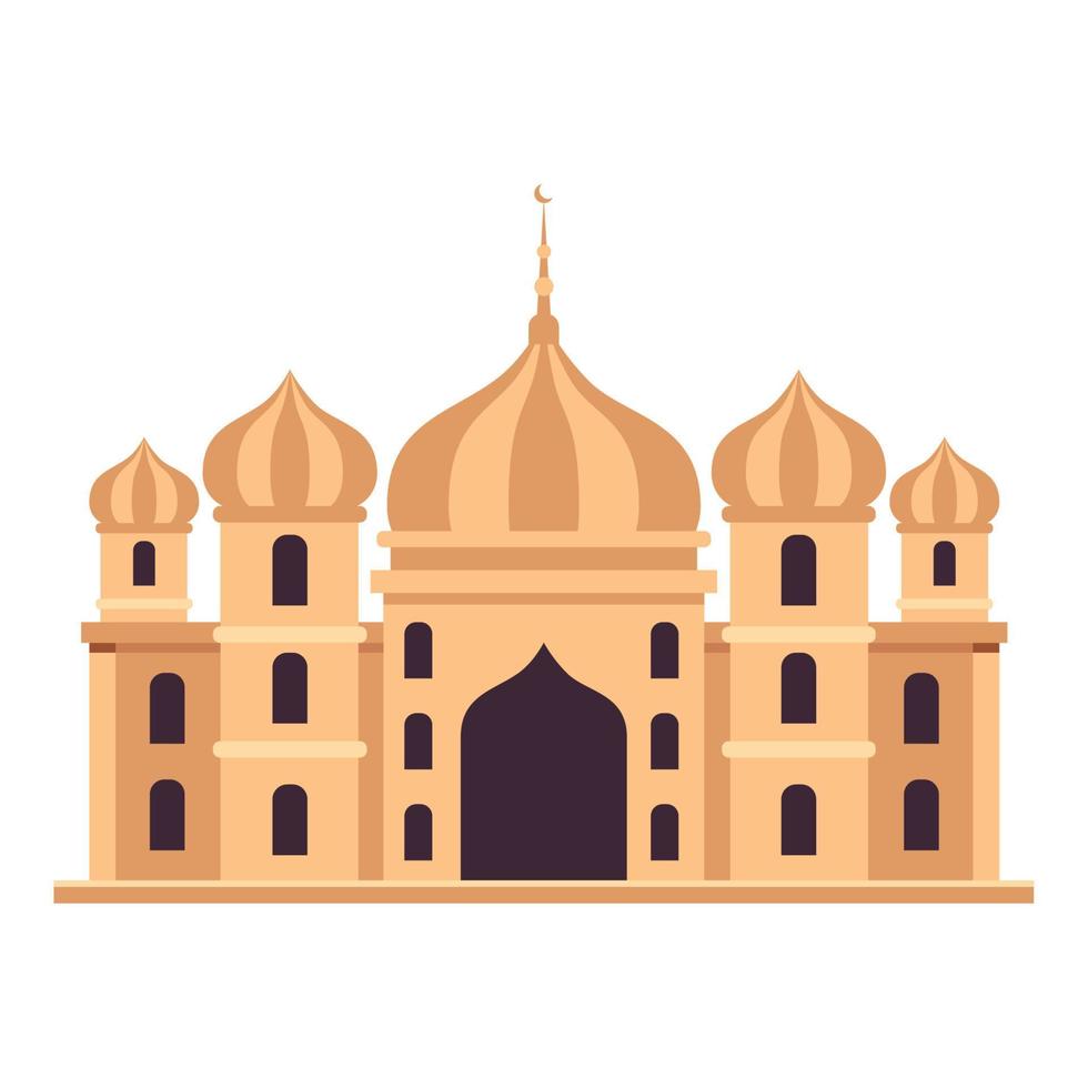 muslim mosque facade vector