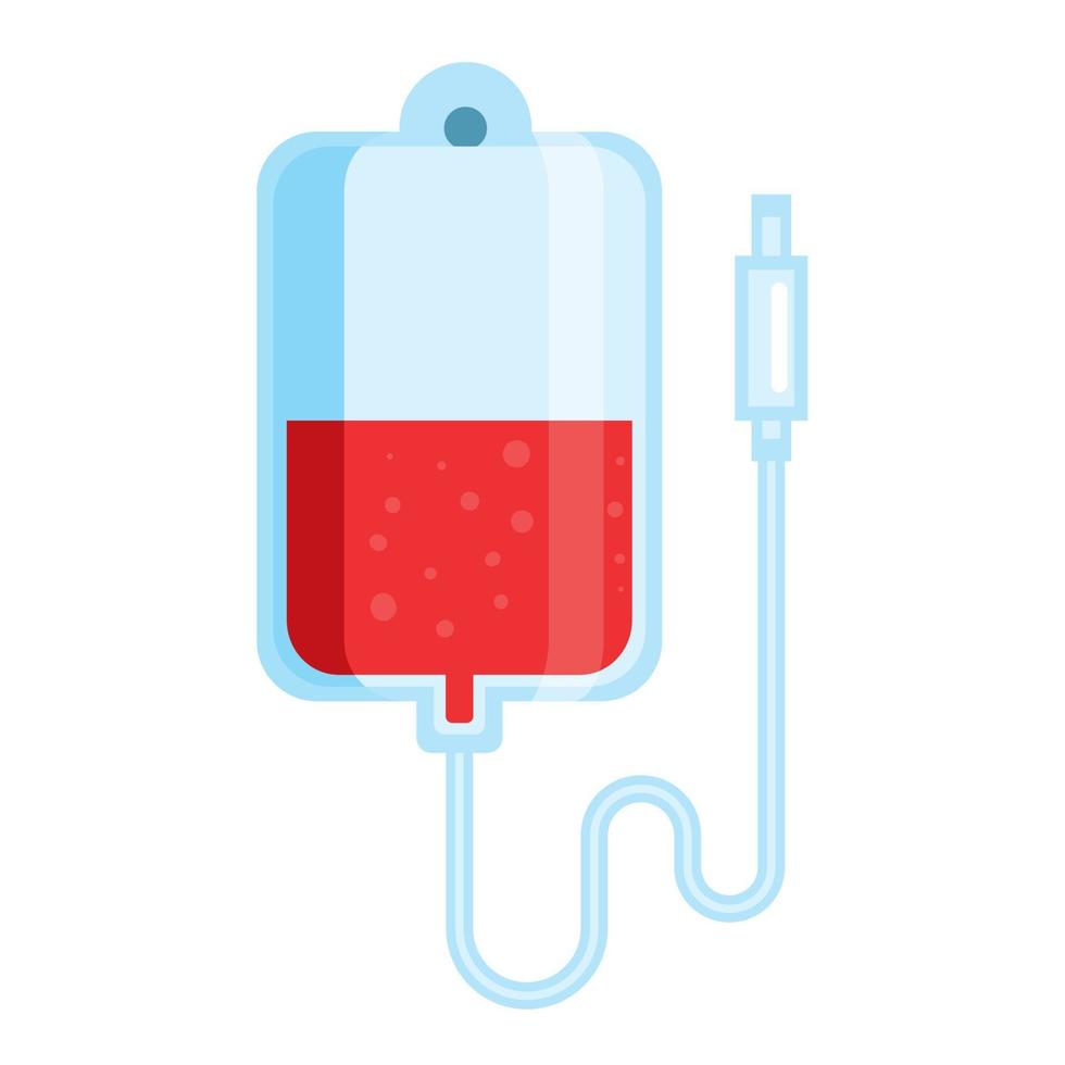 donation blood bag vector