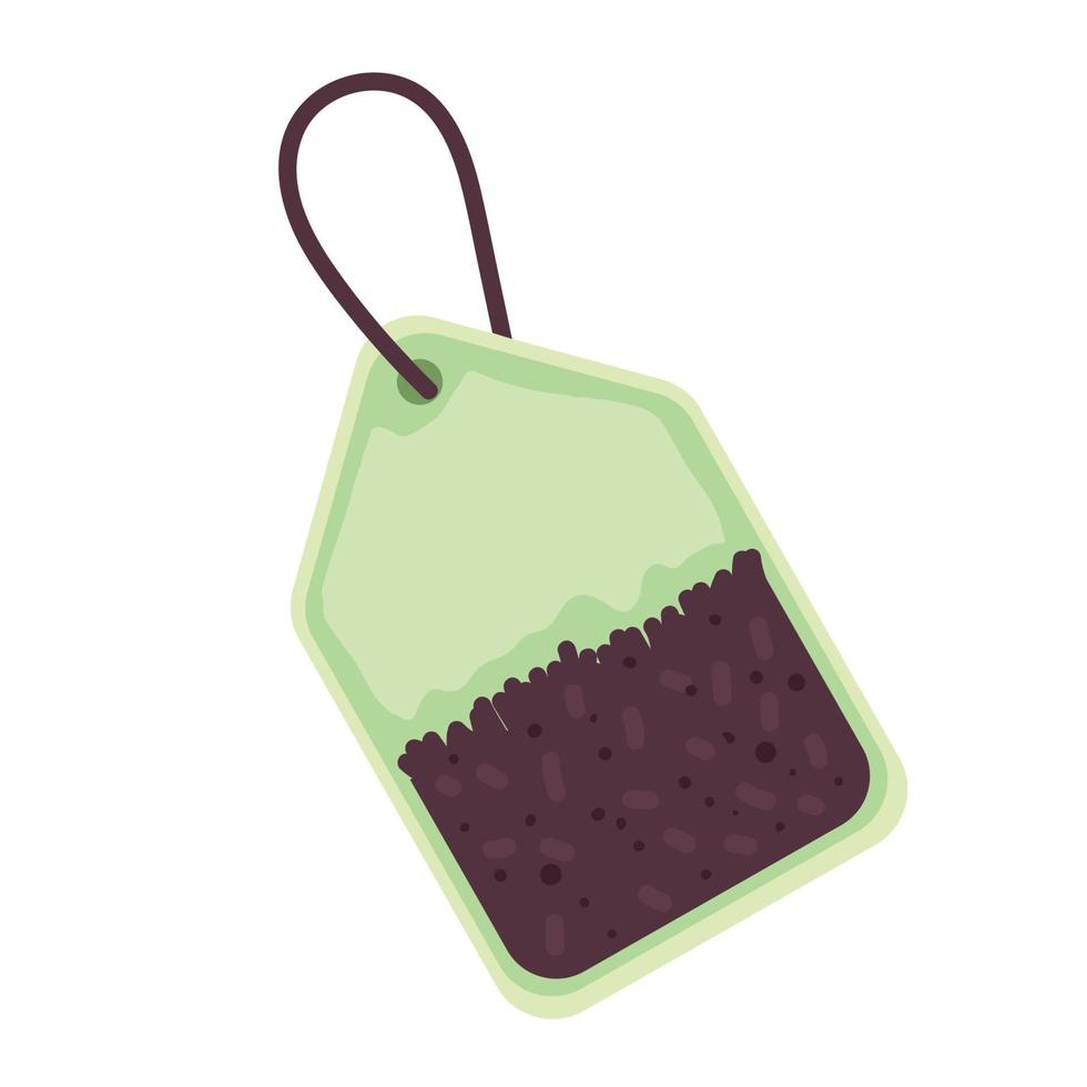 tea bag hanging vector