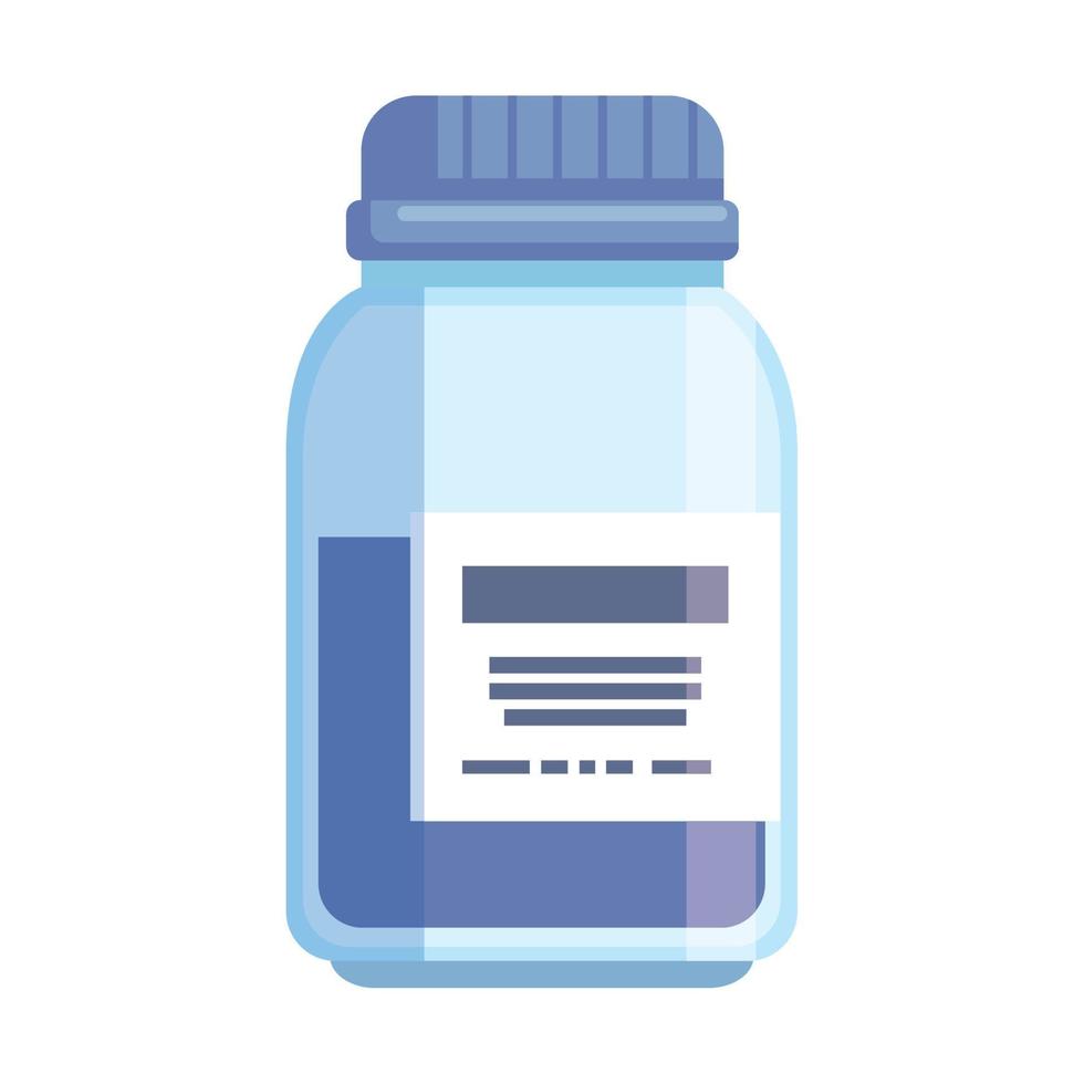 vaccine vial medical bottle vector