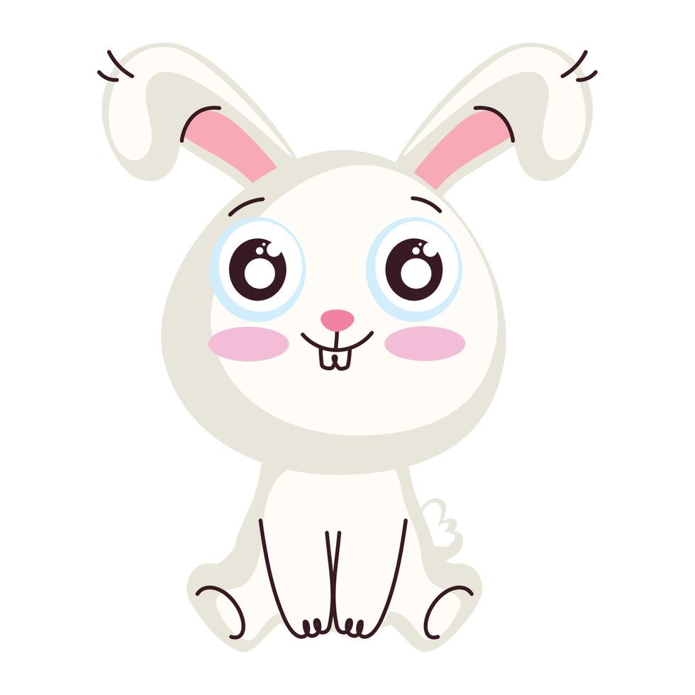 cute rabbit animal vector