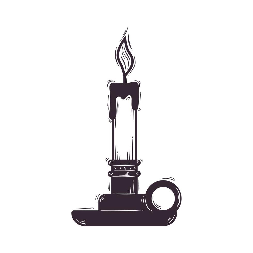 candle in chandelier vector