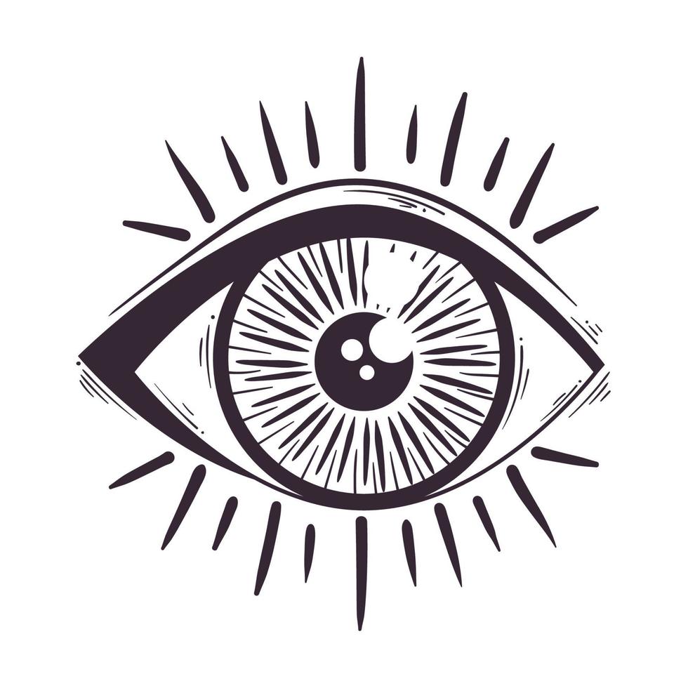 esoteric eye human symbol vector