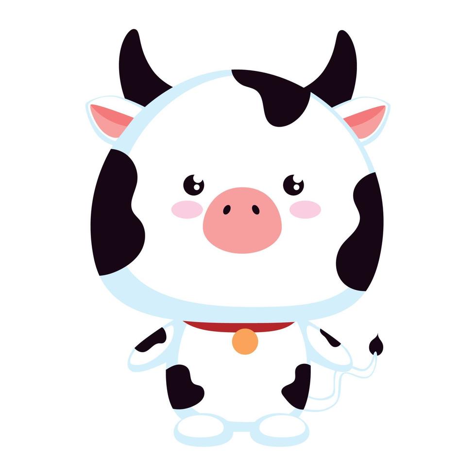 linda vaca animal vector