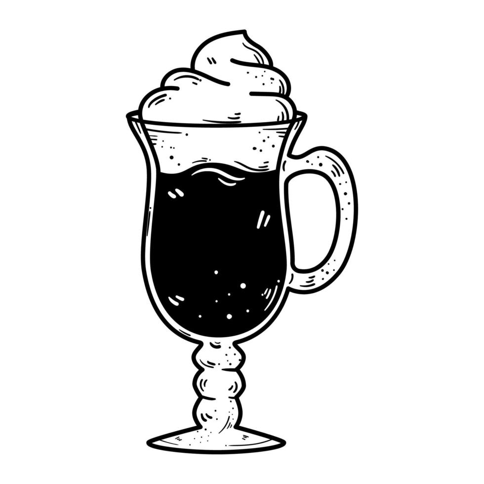iced coffee in cup vector