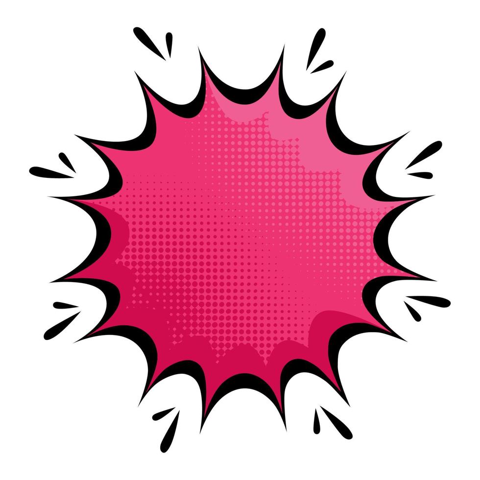 pink splash pop art style vector