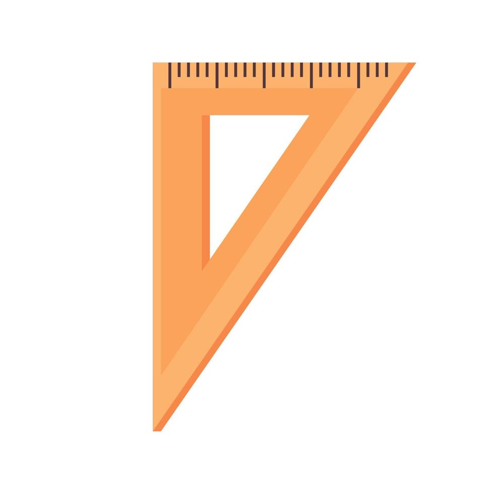 triangle rule school supply vector