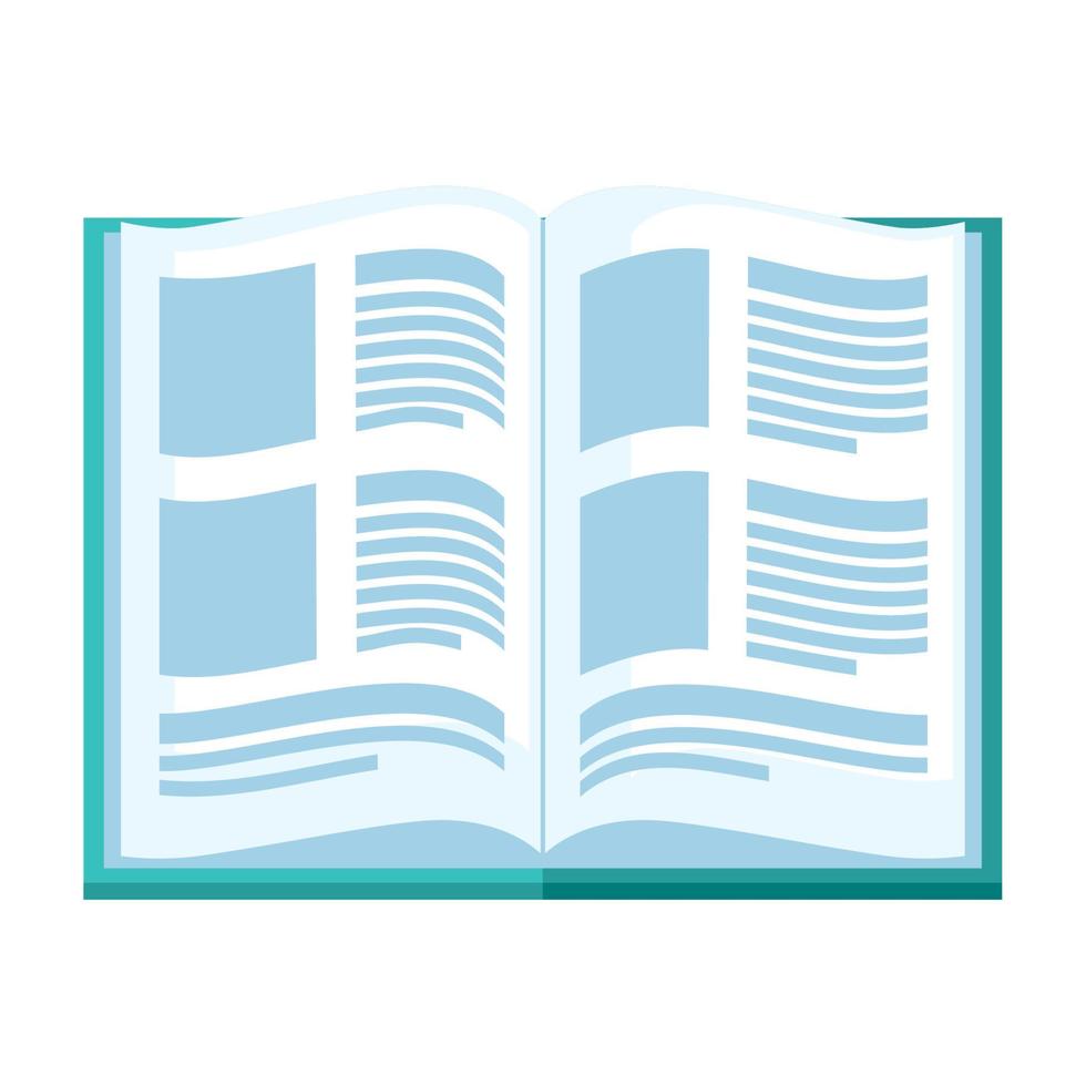 open text book library vector