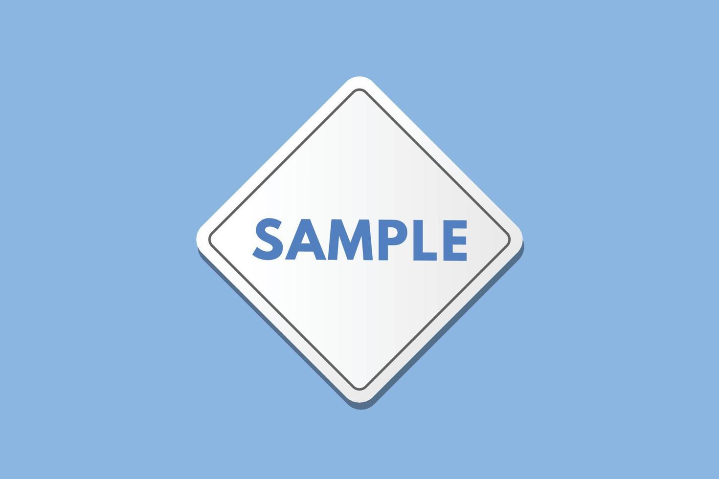 sample text Button. sample Sign Icon Label Sticker Web Buttons vector
