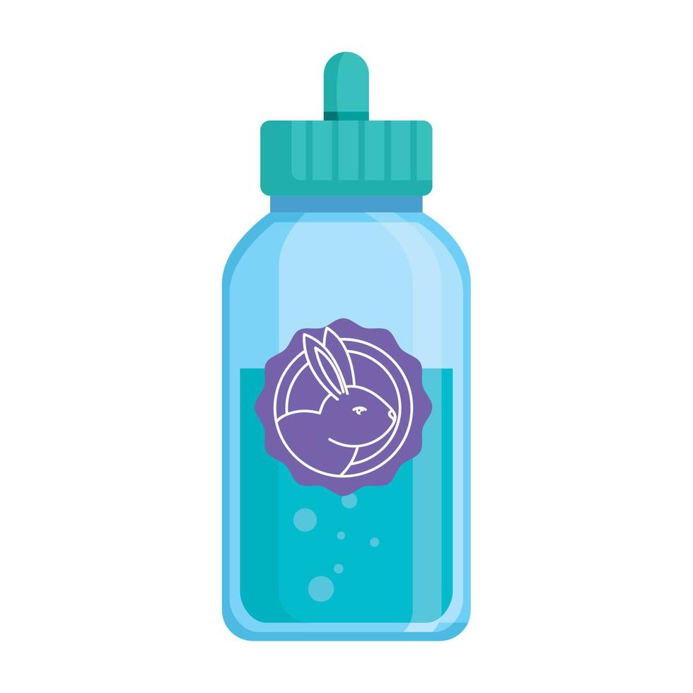 bottle with cruelty free vector