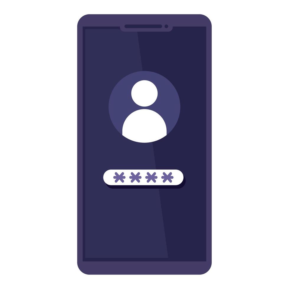 smartphone with password access vector