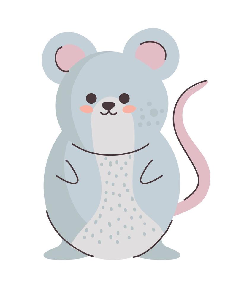 cute mouse animal vector