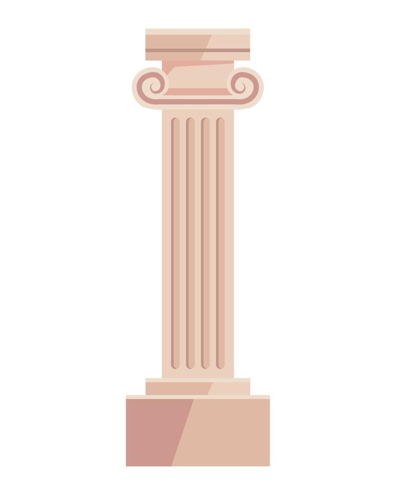 greek culture pillar vector