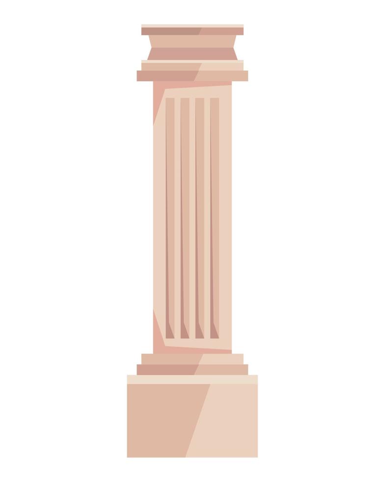 column greek culture style vector