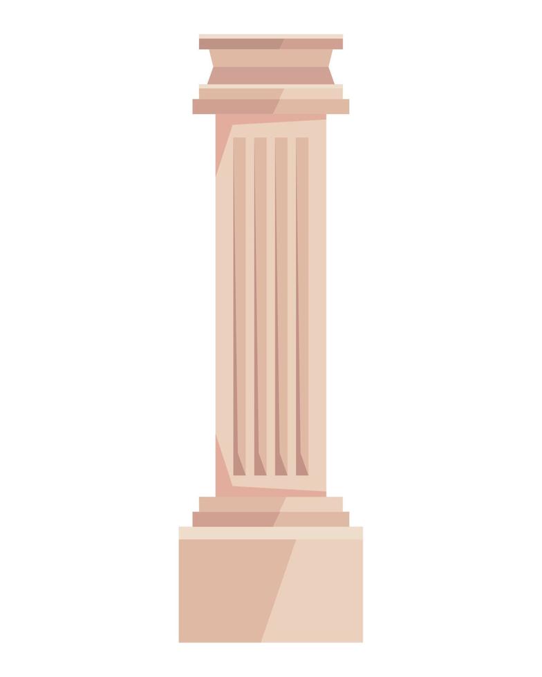 estilo de la cultura griega columna vector