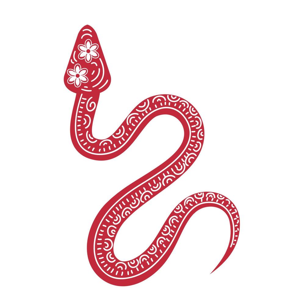 serpiente zodiaco chino animal vector