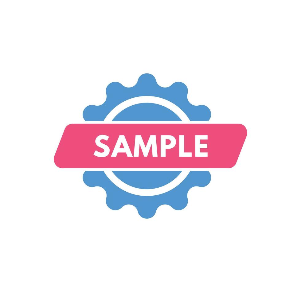 sample text Button. sample Sign Icon Label Sticker Web Buttons vector