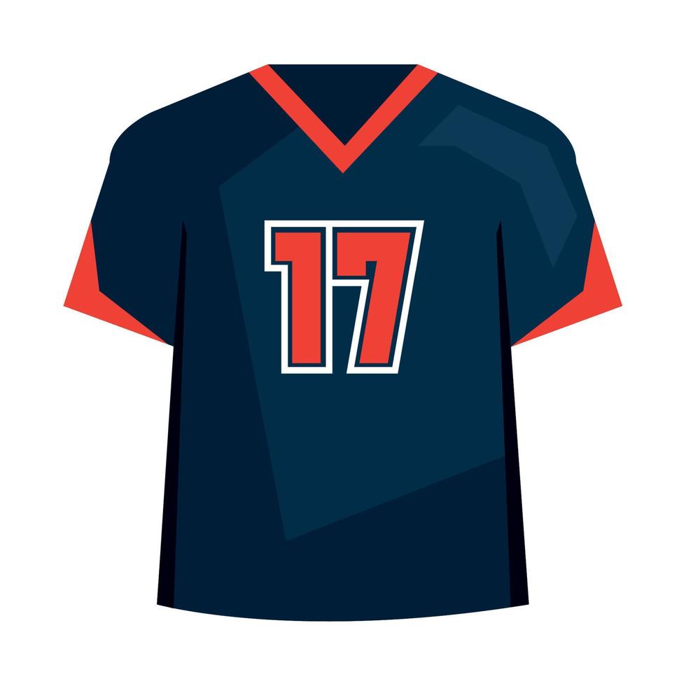 equipo de camiseta de fútbol americano vector