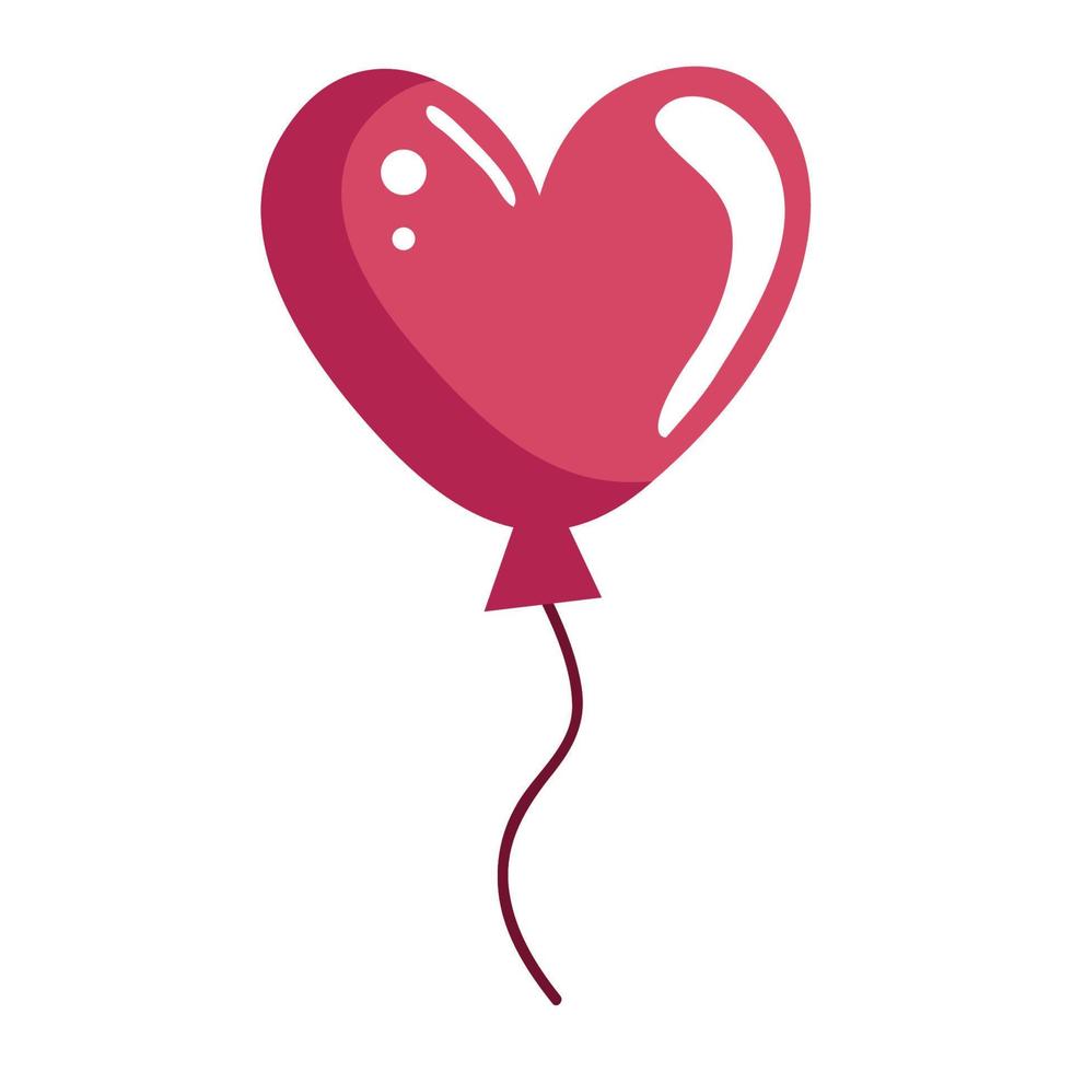 heart love balloons helium vector