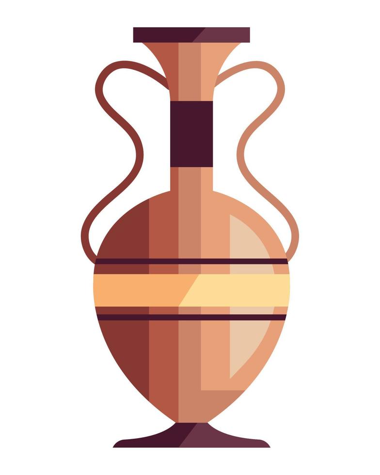 clay jar greek culture vector