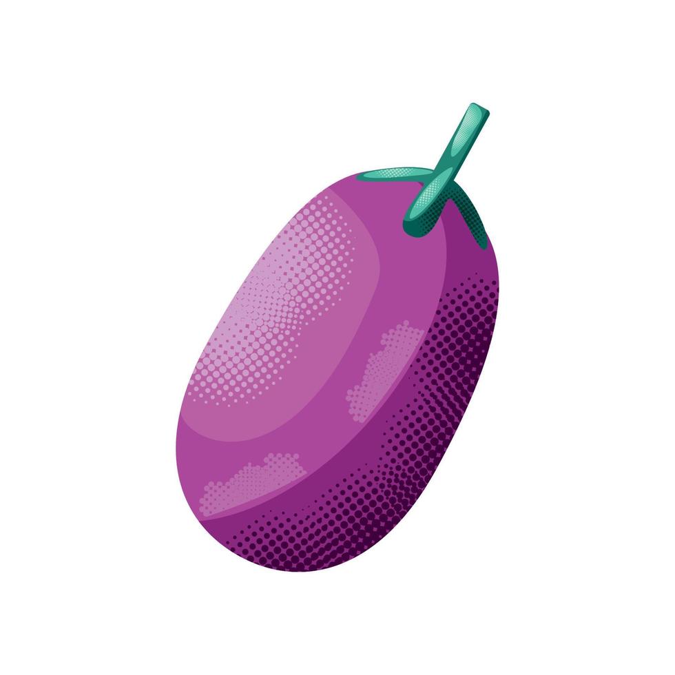 eggplant vegetable icon vector