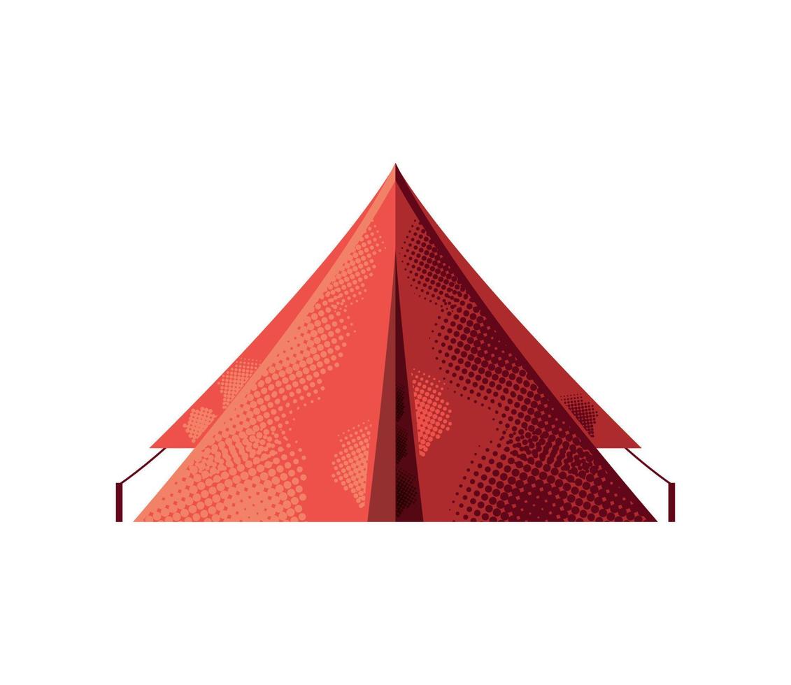 tent camping icon vector
