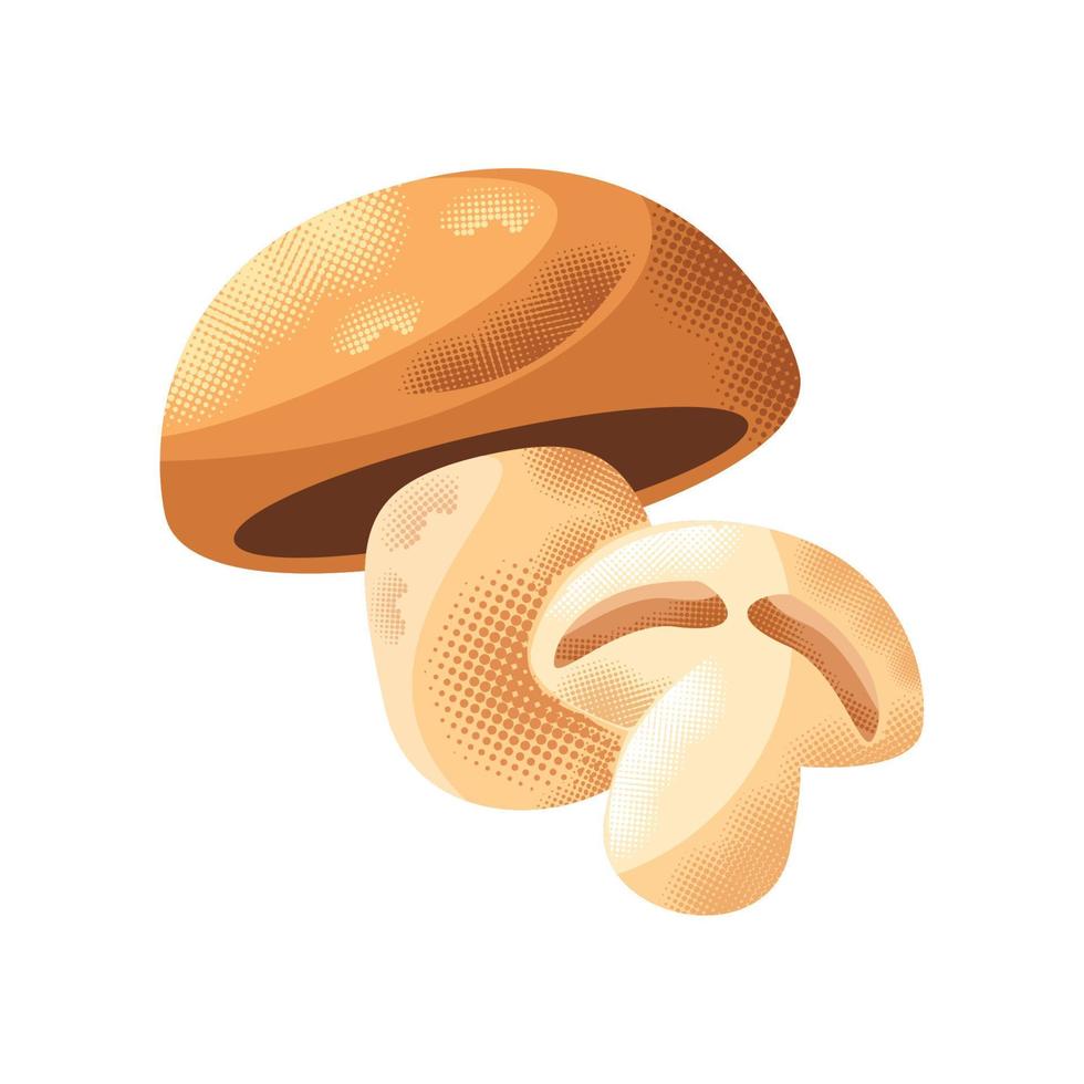 mushrooms vegetable icon vector