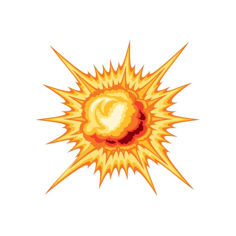 glow explosion icon vector